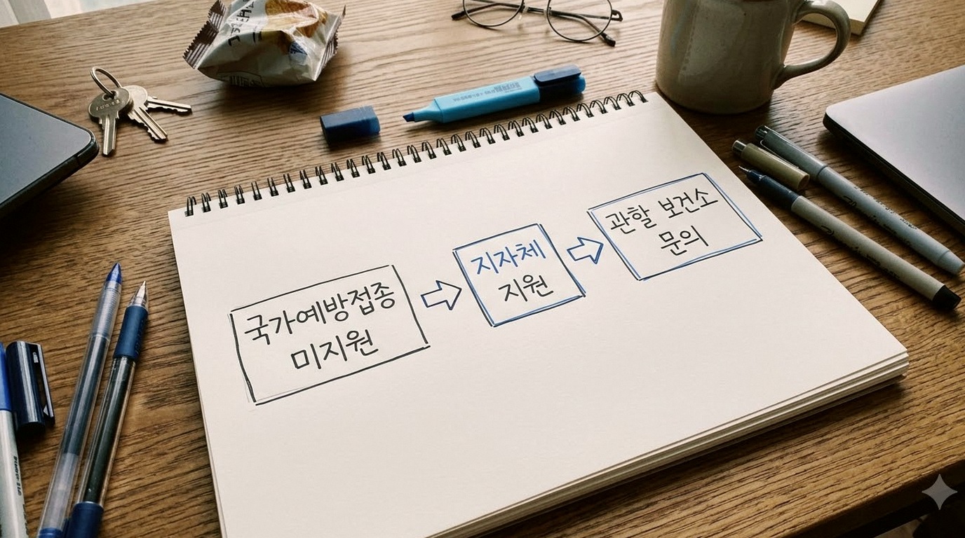 대상포진 예방접종 무료 지원 대상 확인법과 생백신 - 대상포진 백신은 국가 공통 무료 사업이 아니므로 거주지 지자체 지원 여부를 확인합니다. (핵심 기준 비교 요약표 1)