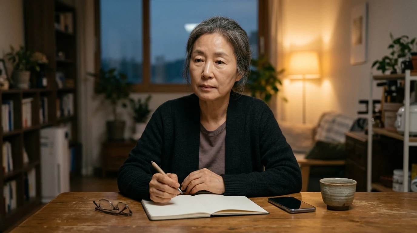 하루의 감정을 기록할 때는 점수와 함께 자신이 남긴 문장도 돌아보세요.